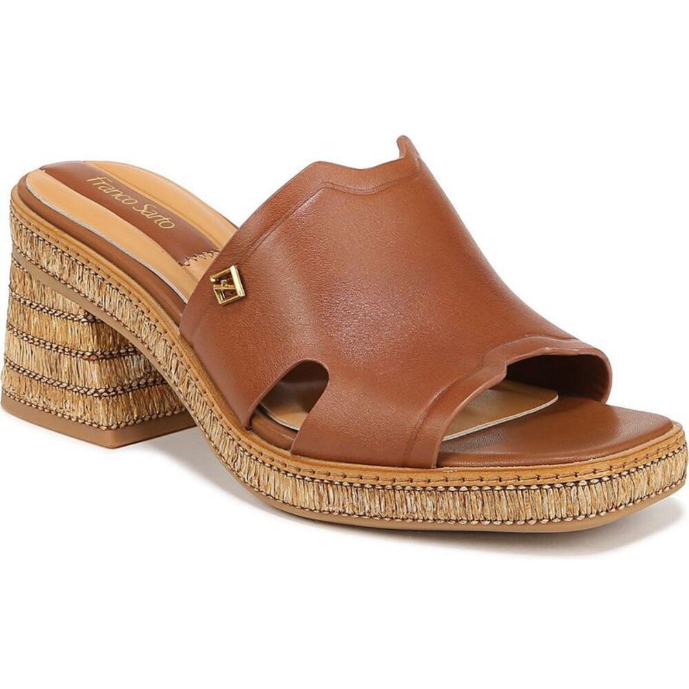 Franco Sarto Womens L-Florence Brown Comfort Sandals 7